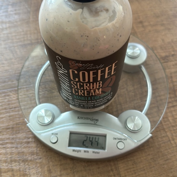 Exfoliating Coffee Scrub Cream Vanilla Coconut Unused bottle 24 Fl oz - Picture 8 of 9